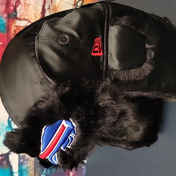 New Era Buffalo Bills Trapper Basic folding ear hat NWT winter - Picture 2 of 4